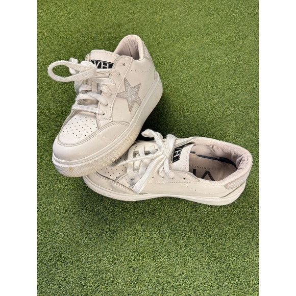 Vintage Havana White Sneakers with Silver Accents - Picture 10 of 10